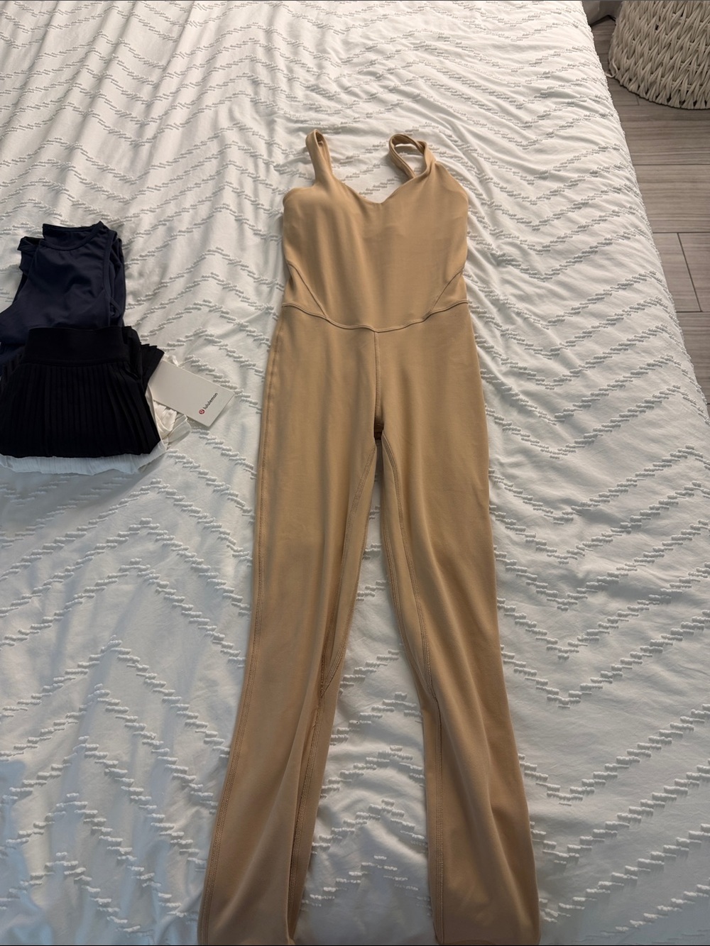lululemon athletica Tan Beige Seam-Front Jumpsuit